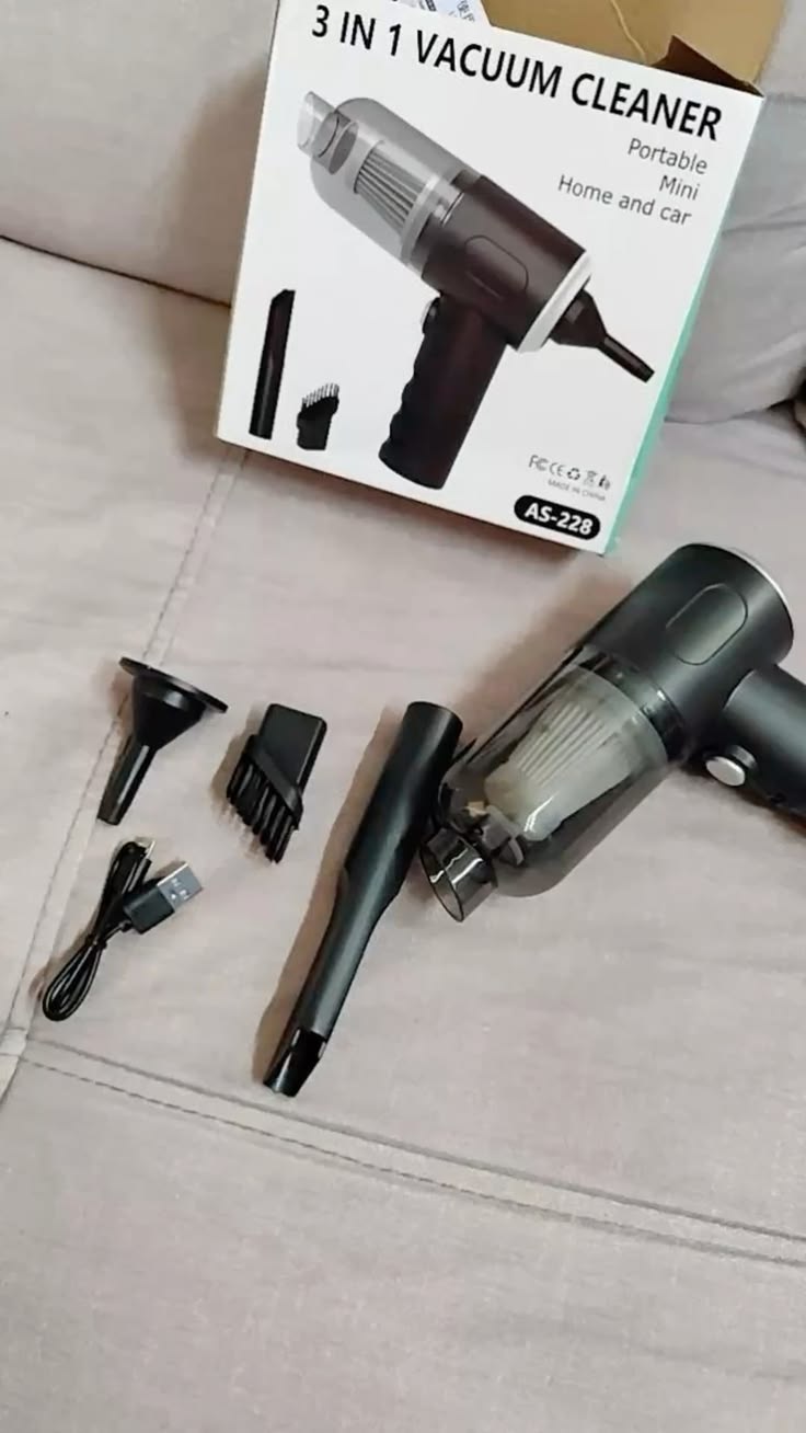 MINI ASPIRADORA PORTATIL 3 EN 1